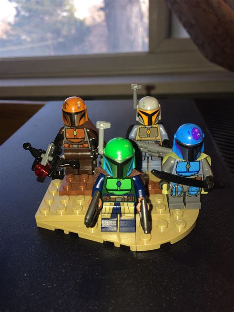 Custom Mandalorian Battle Pack Figs (Details in Comments) : r/lego