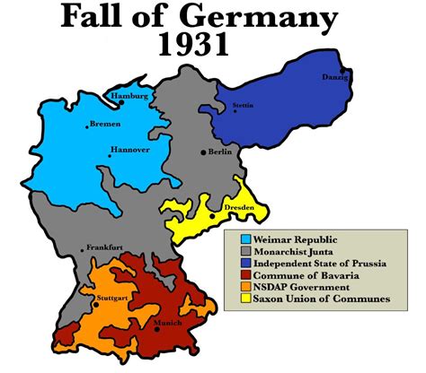 German Civil War 1931 Rimaginarymaps