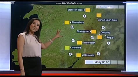 Shefali Oza Weather Presenter From The Midlands In A White Top Youtube