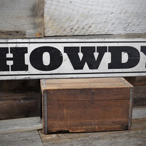 Howdy Sign Etsy