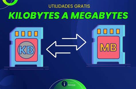 ᐅ Conversor entre kilobytes y megabytes (kB a MB) 【 Canal Innova 】