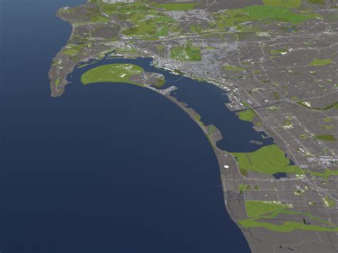 San Diego 50x50km 3d City Map 3d Model 149 Max Fbx Obj Free3d