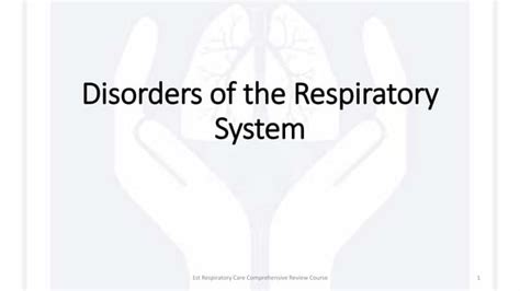 Disorders Of The Respiratory System Ppt