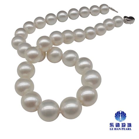 Huge Mm Natural South Sea Genuine White Round Pearl Necklace