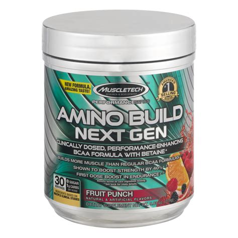 Muscletech Amino Build Next Gen With Betaine 279 грамм — состав на русском языке