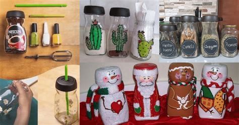 Ideas Para Reciclar Y Decorar Frascos De Caf