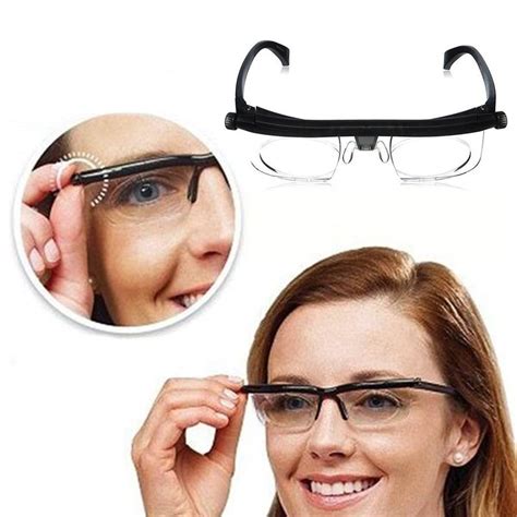 Adjustable Eye Glasses Dial Vision Variable Focus Eyewear Distance