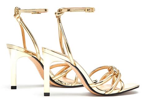 ZARA SANDAŁY ZŁOTE NA SZPILCE SZPILKI CUDNE HOT 37 7458583414 oficjalne archiwum Allegro