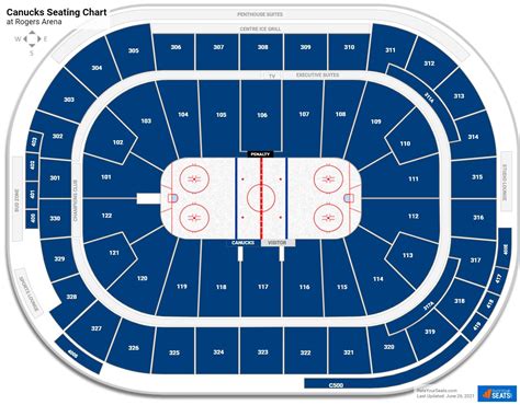 Rogers Arena Seating Plan With Seat Numbers | Elcho Table