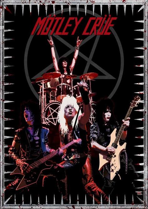 Heavy Metal Band Motley Crue Vintage Posters Canvas Printing Wall Decor