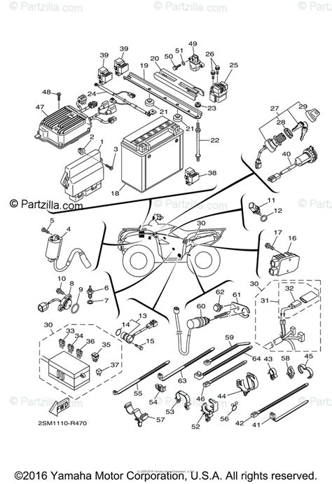 Yamaha ATV 2016 OEM Parts Diagram For Electrical 1 Partzilla