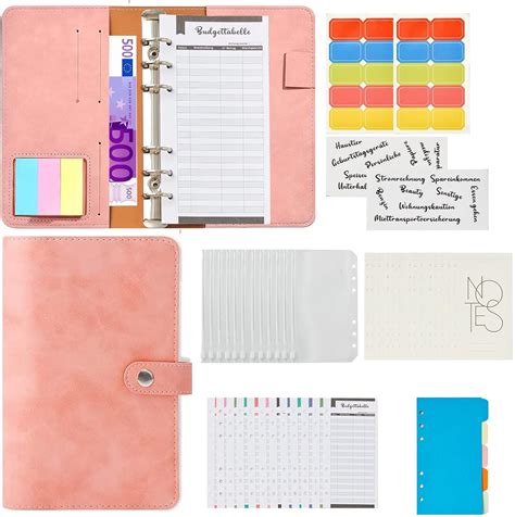 A6 Binder Budget Planner Geldplaner Sparheft 50 In 1 Notizbuch