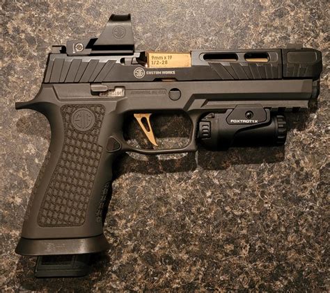 Sig Sauer P320 Spectre Comp With Sig Sauer Romeo 1 Pro Rds And Sig Sauer Foxtrot1x Tac Light R