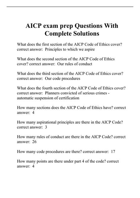 AICP Exam Prep Questions With Complete Solutions AICP Stuvia SA