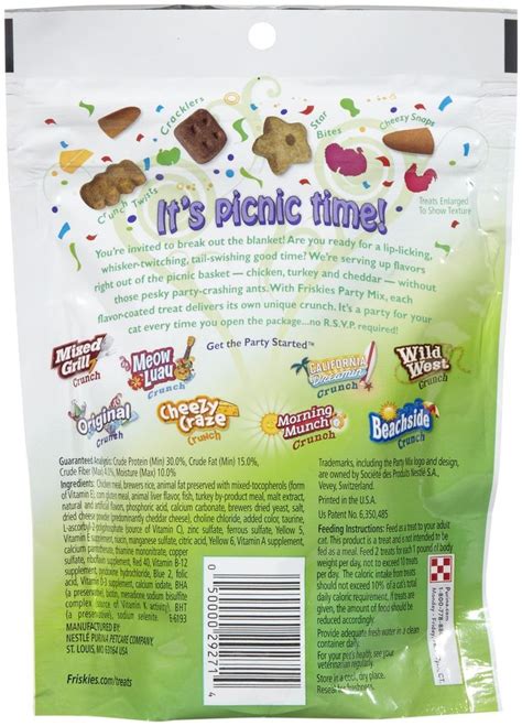 Purina Friskies Party Mix Cat Treats Picnic Crunch6oz Cat Treats