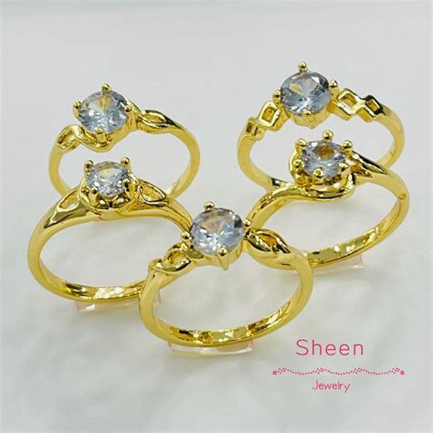 NEW!!!! Cincin Batu Emas Korea#Emas Bangkok# | Shopee Malaysia