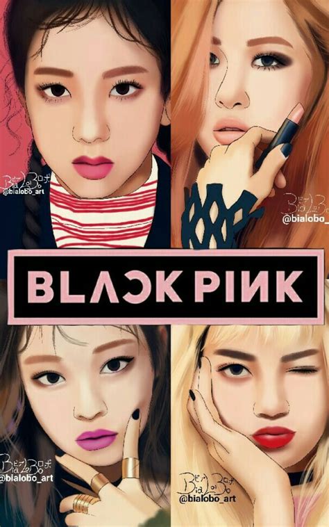 Blackpink Fanarts Bybialobo Blackpink Jisoo Lisa Rose Jennie