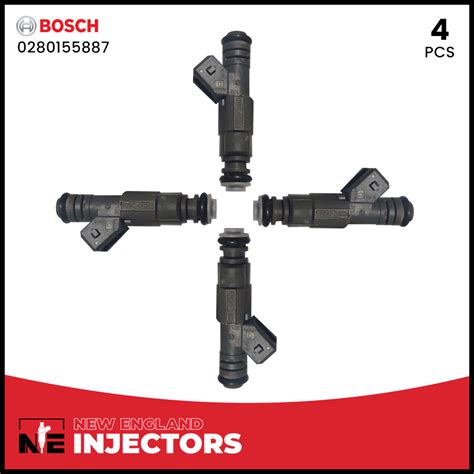 Bosch Flow Matched Fuel Injector Set For Ford Mercury 2 0 0280155887 4