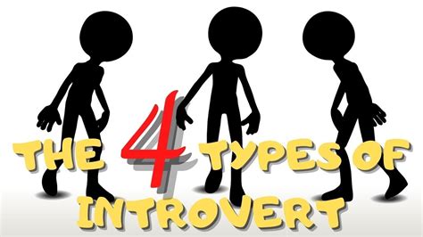 The 4 Types Of Introvert Which One Are You Self Care Tips Youtube