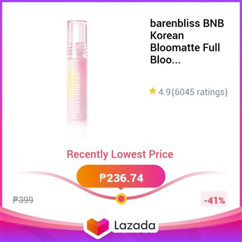 Barenbliss BNB Korean Bloomatte Full Bloom Transferproof Matte Tint