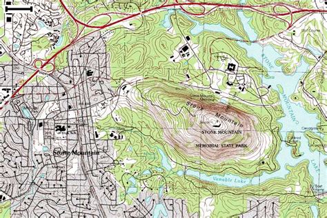 Stone Mountain Park Map