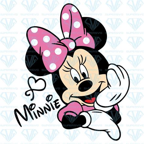 Minnie Mouse Svg Files For Silhouette Files For Cricut Svg Dxf Eps Png Instant Download Minnie