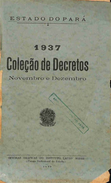 Cole O De Decretos De Nov Dez Obras Raras Acervo Digital