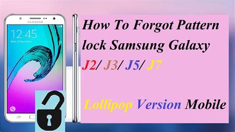 How To Forgot Pattern Pin Password Lock Samsung Galaxy J2 J3 J5 J7