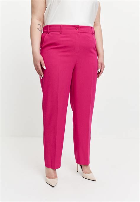 Женские Брюки классические, фуксия больших размеров