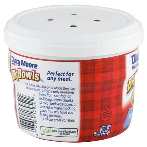 Hormel Dinty Moore Big Bowls Beef Stew 15 Oz Canned Meat Meijer