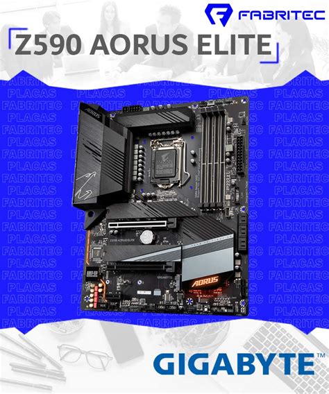 MOTHERBOARD GIGABYTE Z590 AORUS ELITE LGA 1200 | LED- RGB ( Z590 AORUS ...