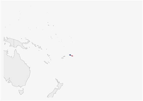 Samoa map highlighted in Samoa flag colors 13086355 Vector Art at Vecteezy