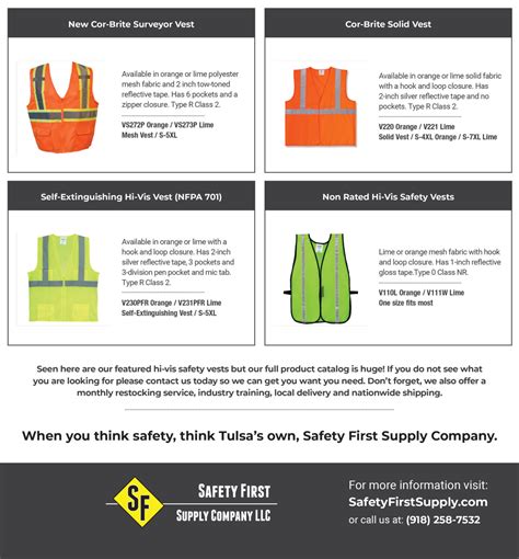 Hi Vis Safety Vests Safety First Supply Company