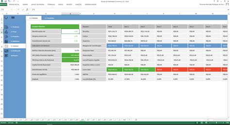 Planilha De Estudo De Viabilidade Econômica Em Excel 50 Luz Prime