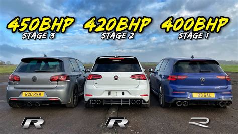 Golf R Evolution Hp Mk R Vs Hp Mk R Vs Hp Mk R Youtube