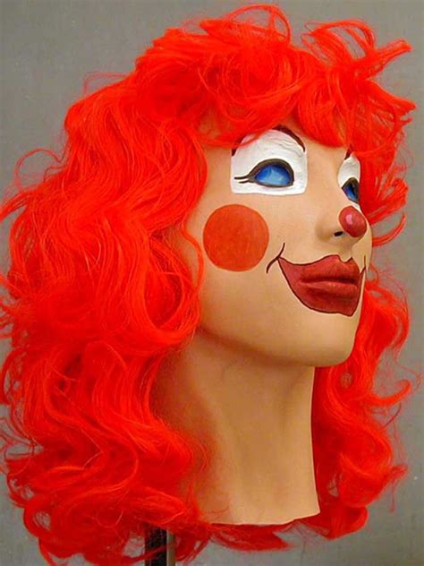 Female Clown Foam Latex Mask Cosplay Halloween Masks Made In Etsy