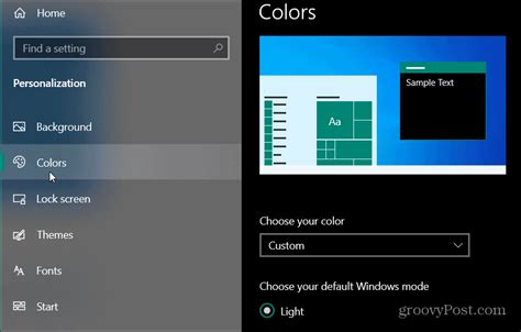 How to Choose a Custom Color for the Windows 10 Start Menu