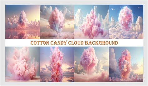 Cotton Candy Clouds Background Graphic by Ansart · Creative Fabrica