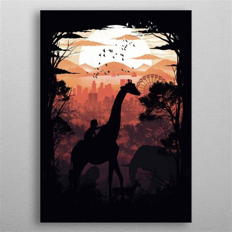 From Jungle To City Poster Picture Metal Print Paint By Dan