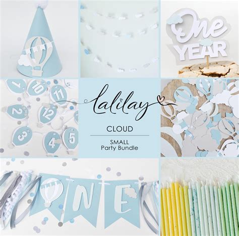 Hot Air Balloon Birthday Bundle Hot Air Balloon Decoration Hot Air Balloon Theme Party First