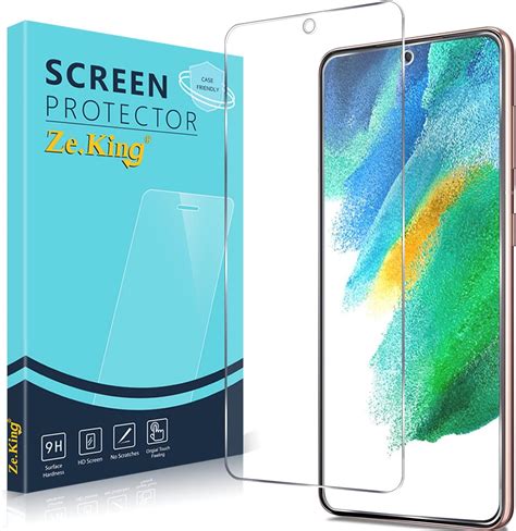 Amazon Zeking Pack Samsung Galaxy S Fe Tempered Glass Screen