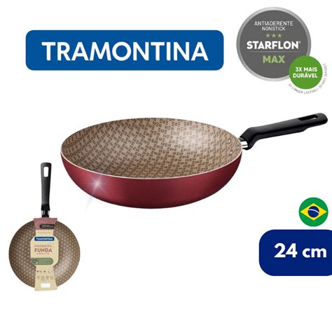 Frigideira Funda Tramontina Loreto Antiaderente Starflon Max Cm L