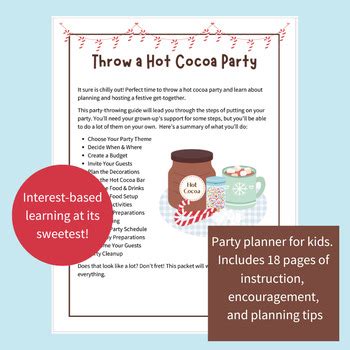 Throw A Hot Cocoa Party Life Skills Christmas Winter Holidays