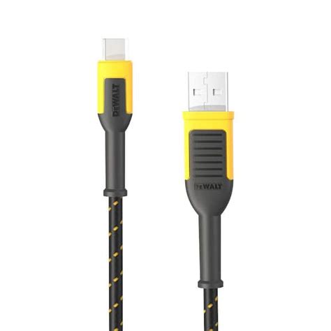 Dewalt 4 Ft Reinforced Braided Cable For Usb A To Usb C 131 1361 Dw2 The Home Depot