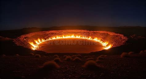 darvaza gas crater     door  hell   fiery pit
