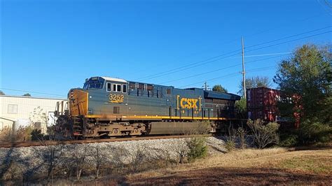 A Short Csx I Headed Westbound In Monroe Nc With Csxt In The