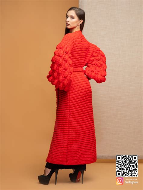 Красный кардиган - купить в интернет-магазине вязаной одежды Shapar