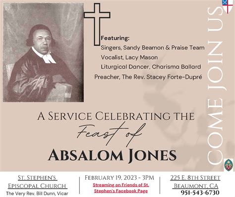 Absalom Jones Day 2023 The Union Of Black Episcopalians National