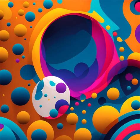 Premium Ai Image Photo Of An Abstract Painting With Colorful Circles