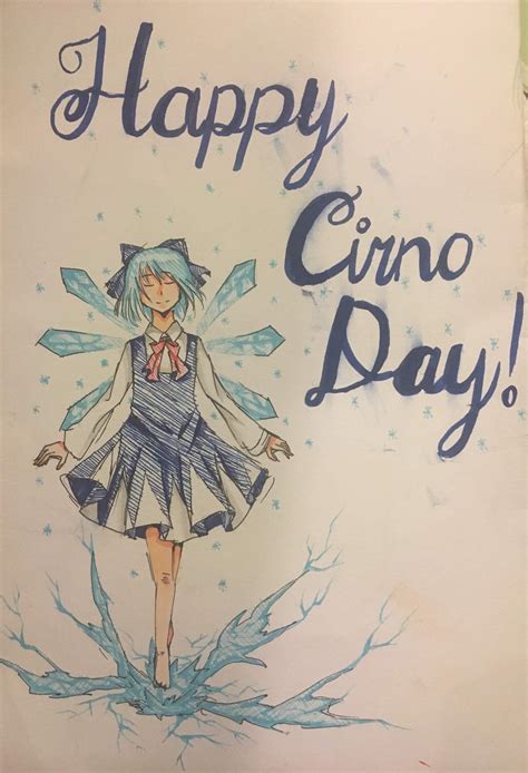 Happy Cirno Day Touhou Project Amino